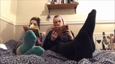 Best Friends Alannah And Sarah Read While Ignoring You