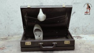 Briefcase Under High Heels 3