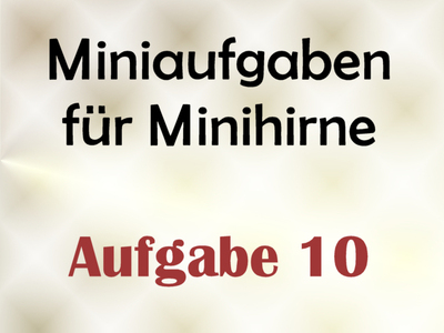 Miniaufgabe Fr Minihirne – Aufgabe 10