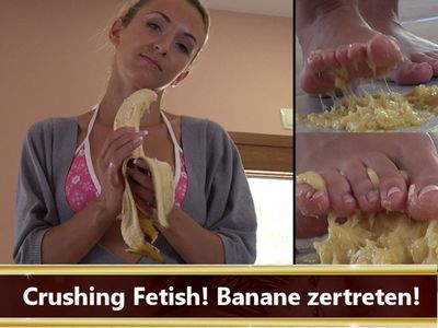 Crushing Fetish Banane Zertreten